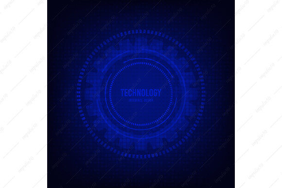 Abstract Blue Interface of Technology: A Versatile Design for the Digital Age