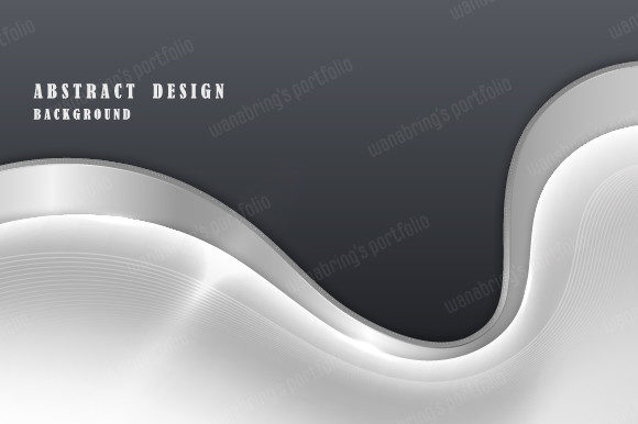 Abstract Elegant Silver Plate Template