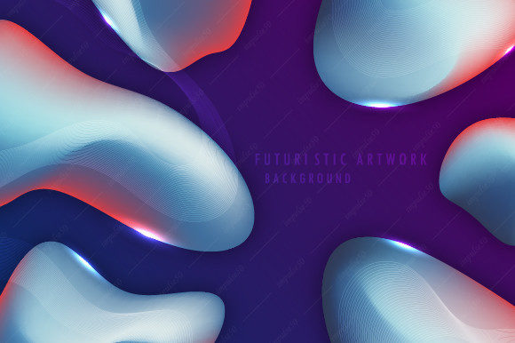 Abstract Futuristic Shape Design Artwork: A Strategic Tool for Modern Creativity and Branding