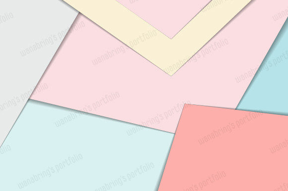 Abstract Pastel Color Palette Paper Cut for Design Projects