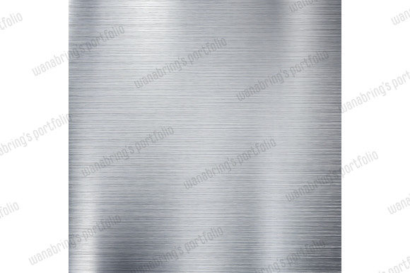 Abstract Solid Silver Titanium Plate Mat Design