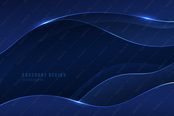 Abstract Tech Gradient Blue Design