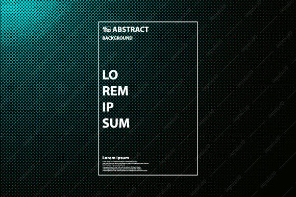 Abstract Tech Green Halftone Design: A Modern Visual Solution