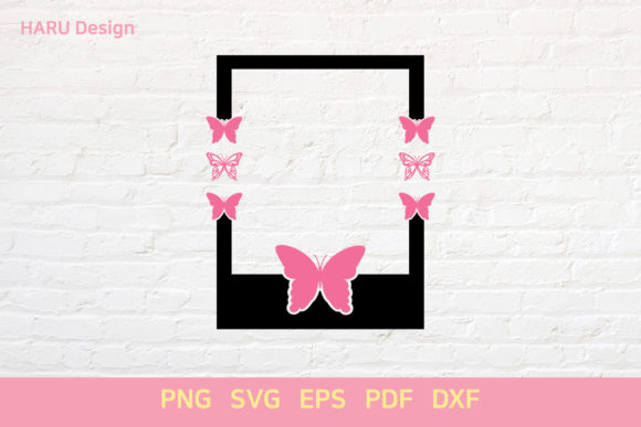 Butterfly Polaroid Frame