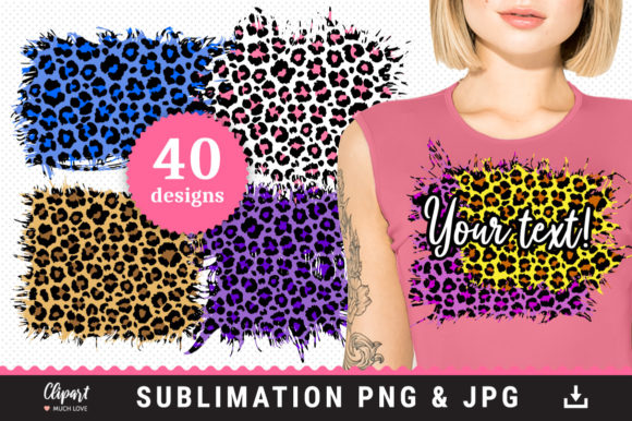 Cheetah Print Leopard Print Sublimation for Modern Design Projects