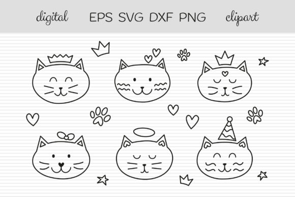 Cute Baby Cat Faces: A Versatile Design Element for Modern Creatives