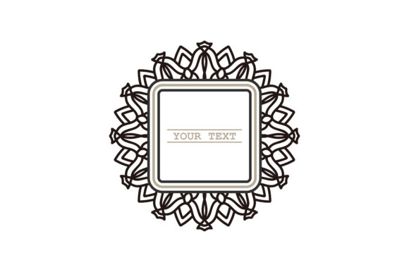 Frame Border Line Art Mandala Ornament: A Versatile Design for Modern Creativity