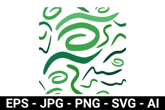 Green Shades Abstract Line Seamless: A Modern Design Asset