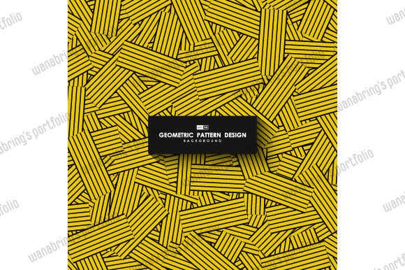 Integrating Abstract Yellow Line Artwork of Pattern into Modern Design Workflows