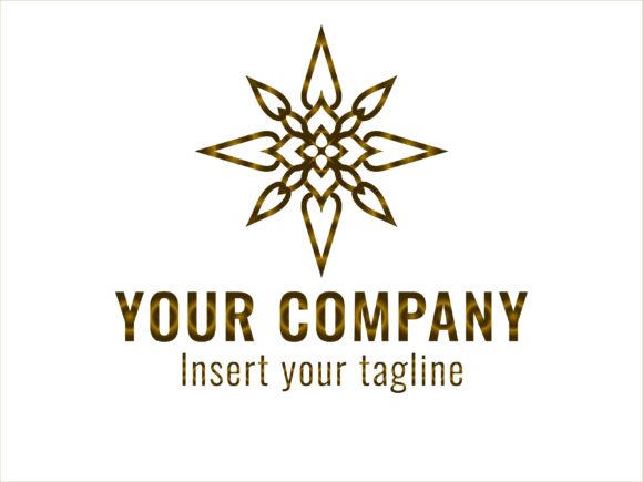 Logo Gold Gradation Radiant Cross: A Premium Design Element