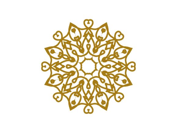 Mandala Gold Domed Line Ornament: A Versatile Design Element for Modern Creativity