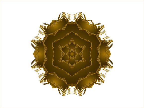 Mandala Gold Flower Abstract Design Guide