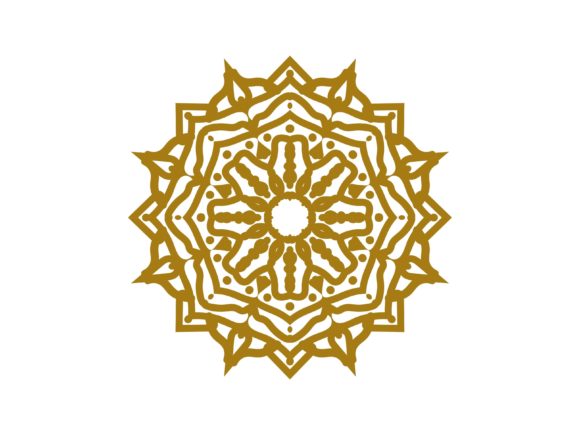 Mandala Gold Flower Line: A Versatile Design Element for Modern Creativity