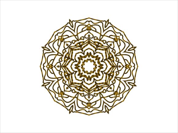 Mandala Gold Gradation Abstract Line: A Versatile Design Element