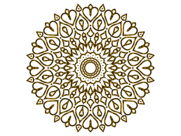 Mandala Gold Gradation Line Flame: A Fusion of Spiritual Art and Modern Design