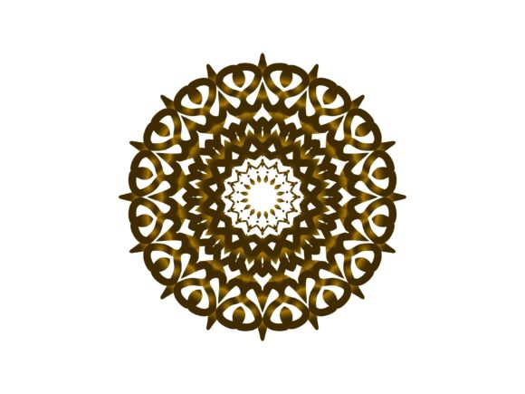 Mandala Gold Gradation Spinning Flowers: A Versatile Decorative Element for Modern Design