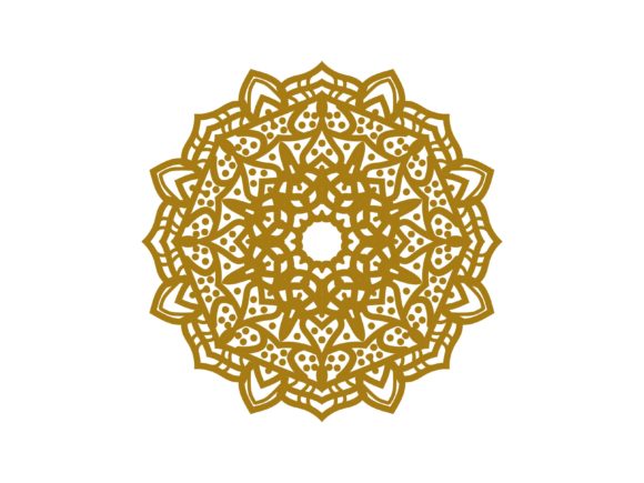 Mandala Gold Line Domed Flowers: A Versatile Design Element for Creative and Cultural Projects