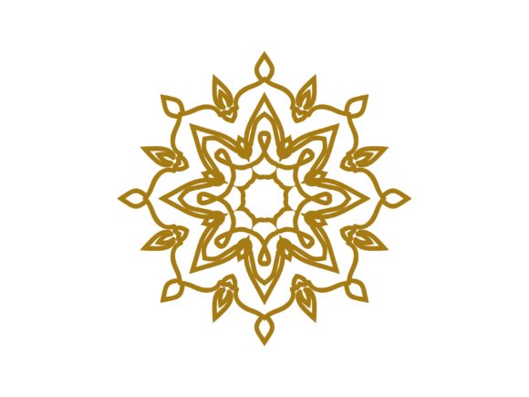 Mandala Gold Line Flower Abstract: A Timeless Design for Modern Creativity