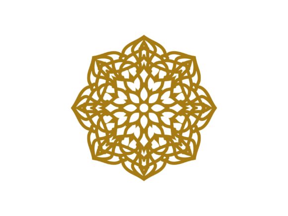 Mandala Gold Line Flower Dome: Elevate Your Brand Identity