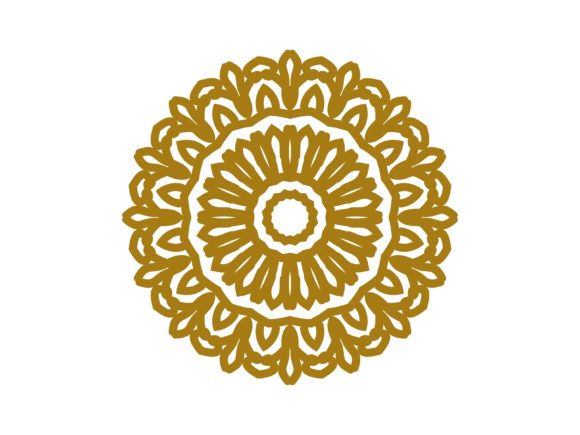 Mandala Gold Line Ornament Flower: A Timeless Design Element for Modern Creativity