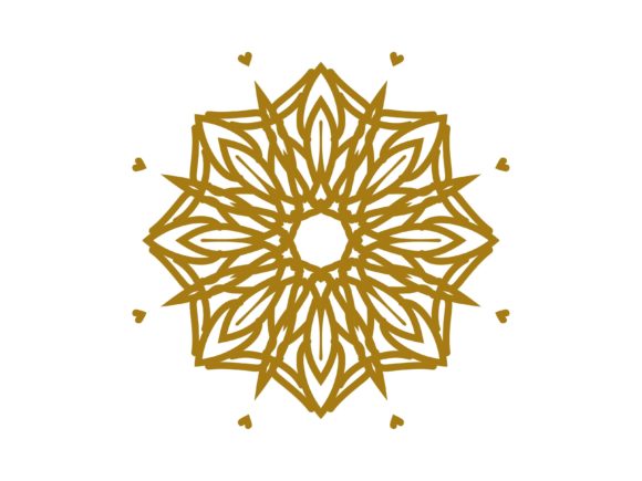 Mandala Gold Line Star Ornament: Elevate Your Visual Identity