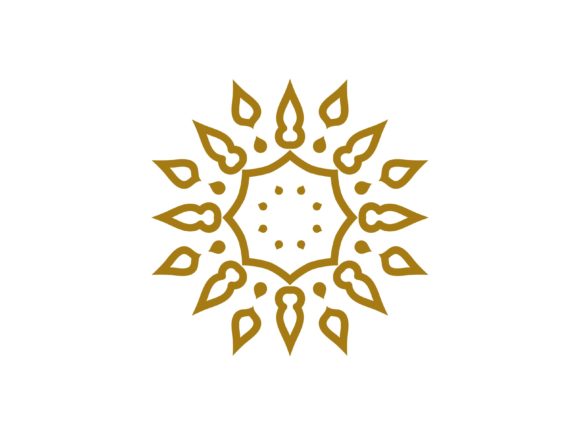 Mandala Gold Radiant Fire Line: A Versatile Design Element for Creative Projects
