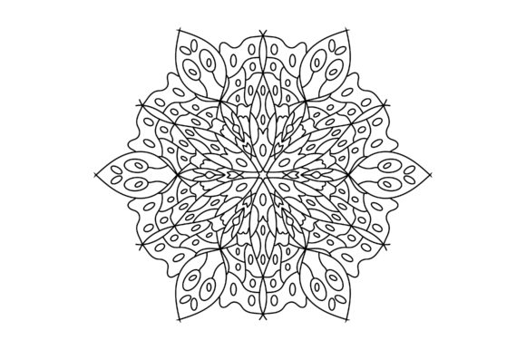 Outline Mandala Style for Coloring Book