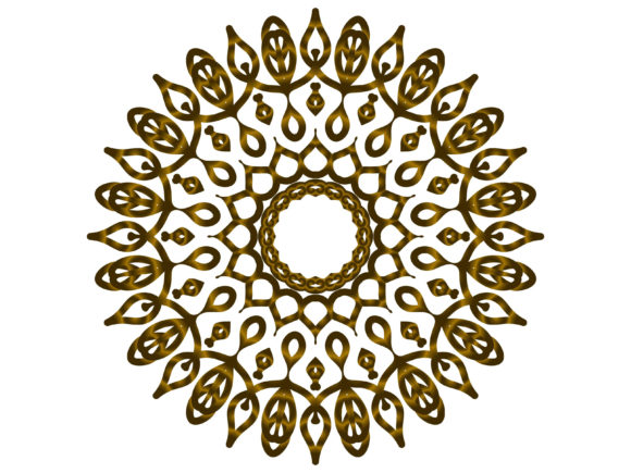 The Art of Spiritual Balance: Integrating the Mandala Gold Elliptical Flames Spread into Modern Design and Wellness