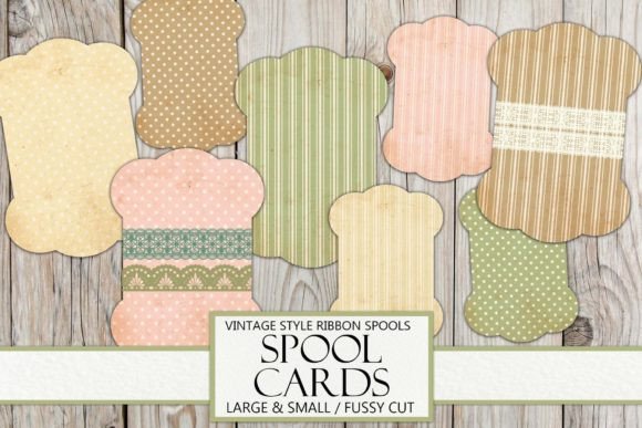 Vintage Ribbon Spool Cards