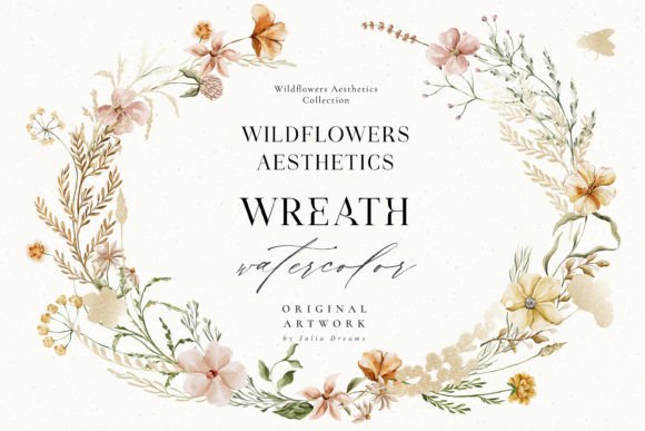 Wildflowers Aesthetics Wreath Frame 2: A Comprehensive Guide to Digital Art for Creators
